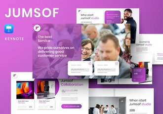 商务行业新闻报道讲述Keynote模板 - 顶尖PPT