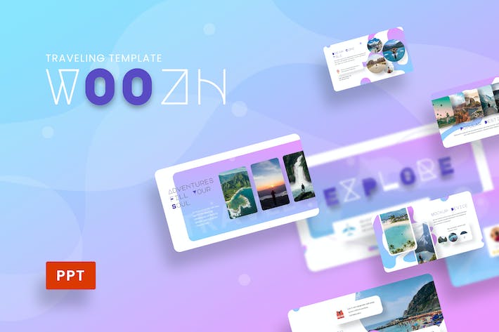 创意设计作品集视觉展示PPT模板 - 顶尖PPT