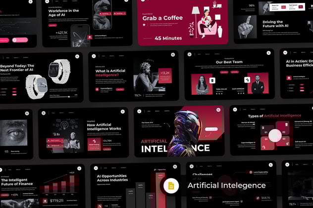 人工智能产品发布会PPT模板 - 顶尖PPT