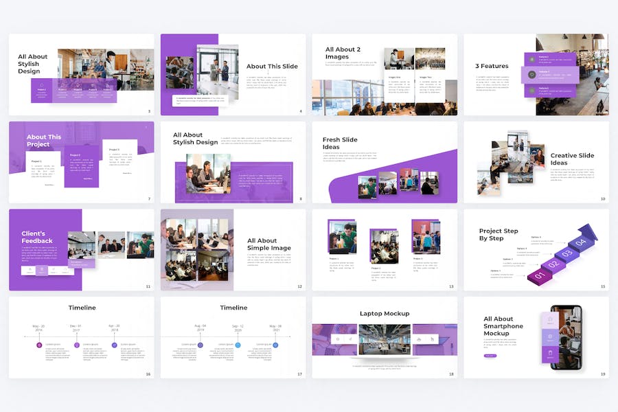 极具创意的商务商业通用PPT模板 - 顶尖PPT