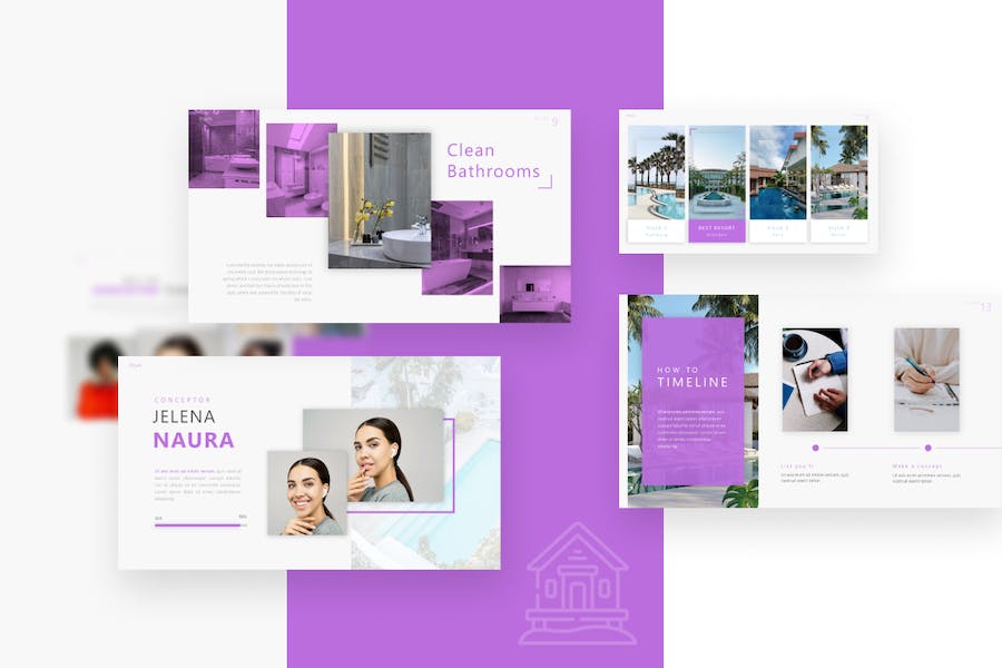 旅游度假美国PPT模板 - 顶尖PPT