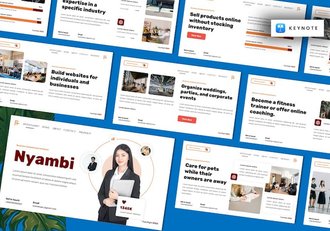 商业财务计划讲述展示融资方案推介Keynote模板 - 顶尖PPT