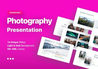 精美微立体摄影美图展示PPT模板 - 顶尖PPT