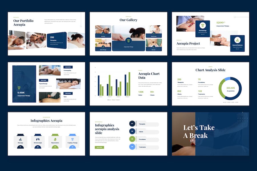 针灸中医医学keynote模板 - 顶尖PPT