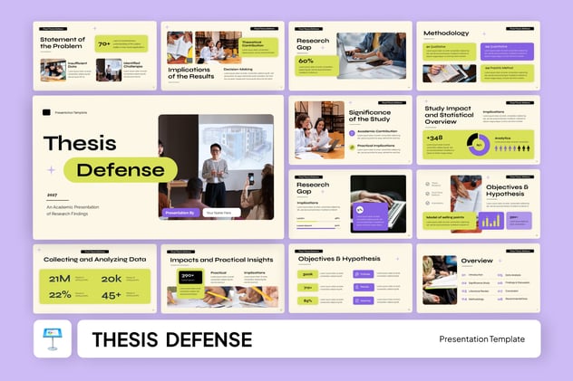 最终毕业论文答辩主题演讲Keynote模板 - 顶尖PPT