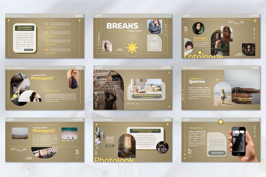 美学艺术设计风格展示讲座Keynote模板 - 顶尖PPT