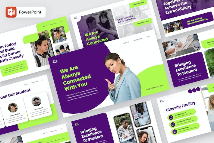 教育分类课程教学大纲设计PPT模板 - 顶尖PPT