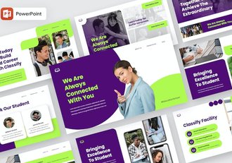 教育分类课程教学大纲设计PPT模板 - 顶尖PPT