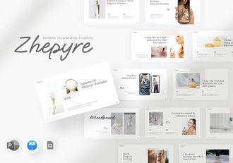 香水品牌营销策略运营Keynote模板 - 顶尖PPT