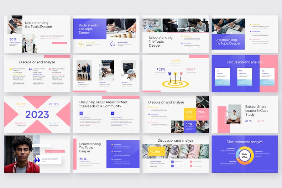 案例研究财务报告PPT模板 - 顶尖PPT