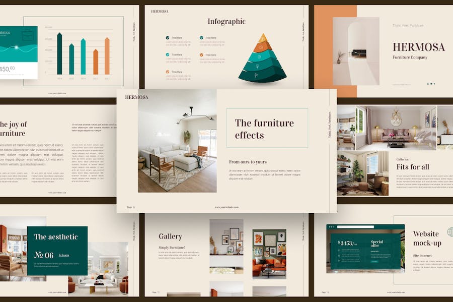 奢华室内装品介绍宣传房屋布置keynote模板 - 顶尖PPT