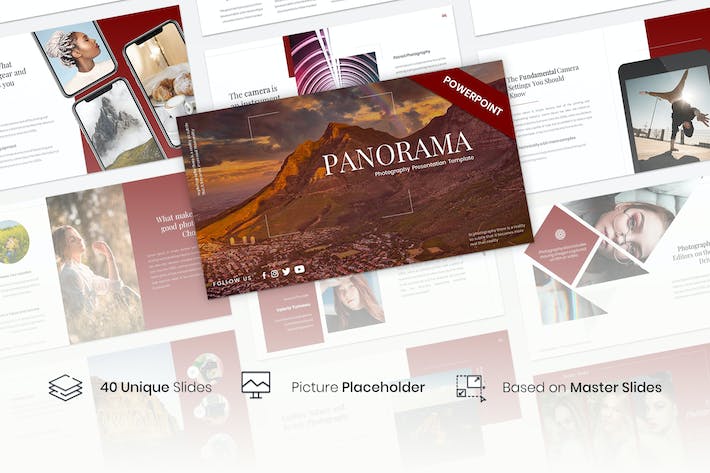 摄影作品展示技巧分享项目介绍PPT模板 - 顶尖PPT