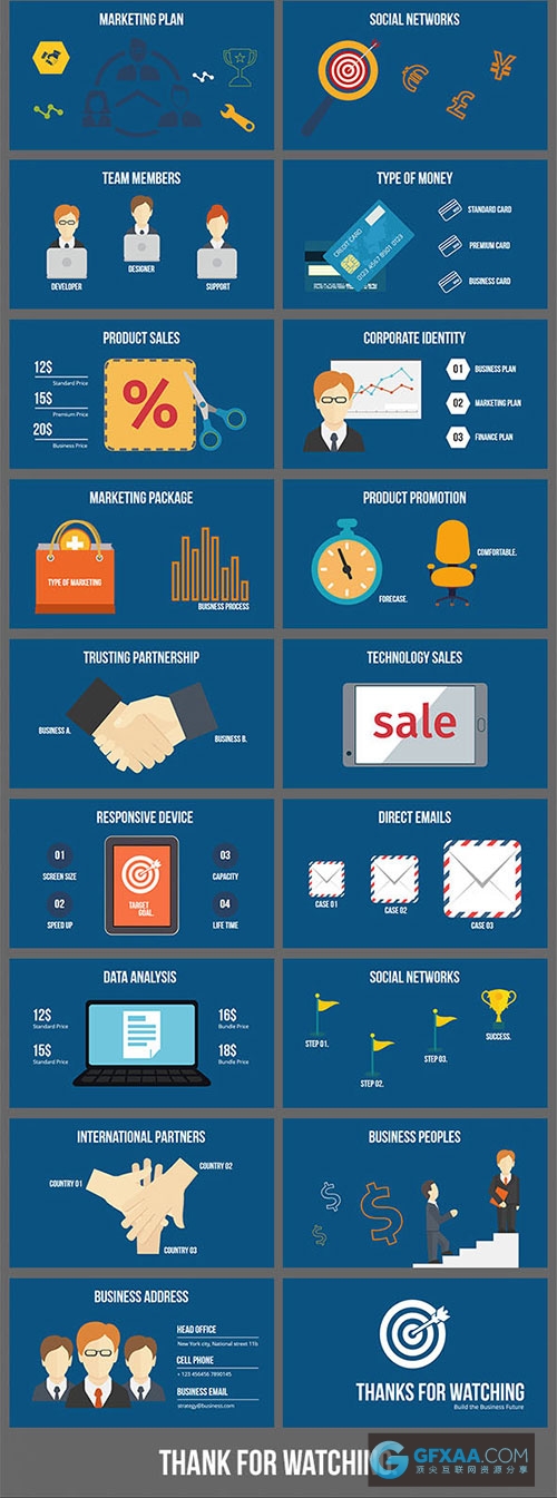 4K高清尺寸卡通风格全系列Keynote模板 - 顶尖PPT