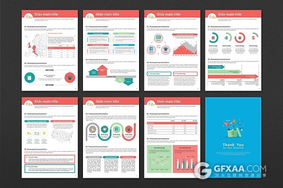 移动设备规格A4尺寸商务总结计划PPT模板 - 顶尖PPT