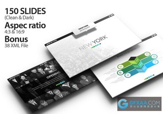 为纽约打造的一套商业统计分析PPT模板 - 顶尖PPT