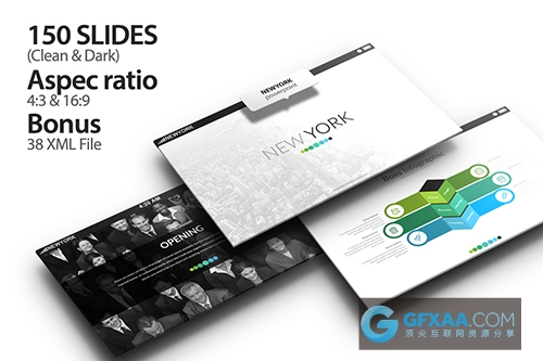 Galau幻灯片模板 - 顶尖PPT