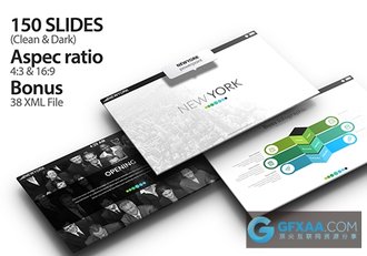 150页清新绿色蓝色PPT演示文稿 - 顶尖PPT