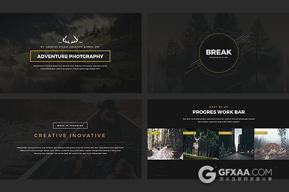 高端大气简约时尚风格PPT模板 - 顶尖PPT