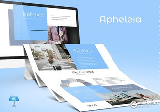 30页5种配色扁平化商务keynote模板 - 顶尖PPT