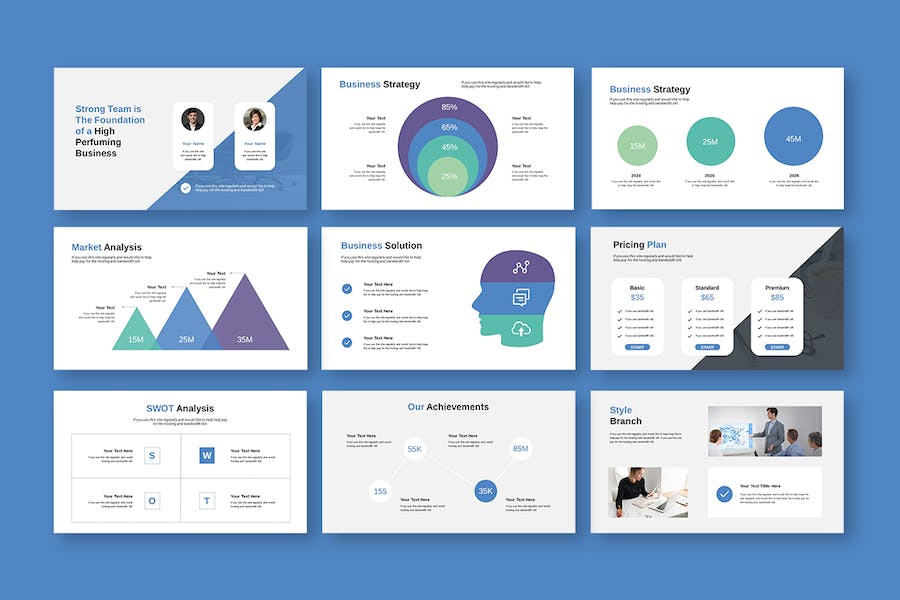 极简商务演讲方案Keynote模板 - 顶尖PPT