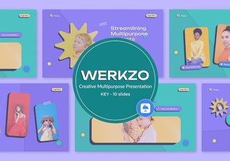 创意多功能Keynote主题演讲模板 - 顶尖PPT