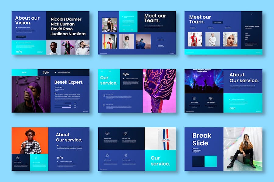 创意商务品牌展示融资方案Keynote模板 - 顶尖PPT