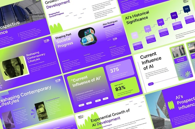 AI技术人工智能科技keynote模板 - 顶尖PPT