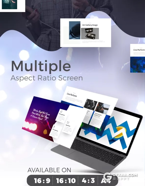 76页欧美创意图形设计 高逼格ppt模板4种尺寸规格 - 顶尖PPT