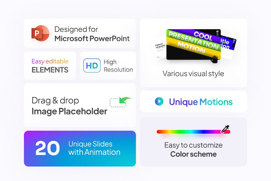 创意动漫效果动画文本PPT模板 - 顶尖PPT