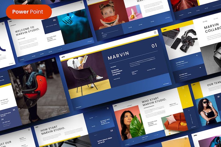 商务风设计展示PPT模板 - 顶尖PPT