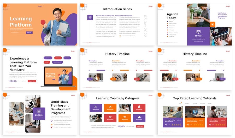 大气智能培训功课辅导介绍通用keynote模板 - 顶尖PPT