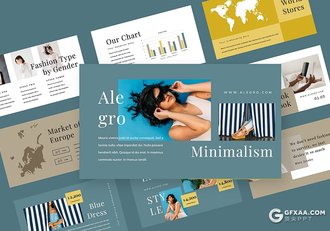 50多页简约时尚流行风格PPT模板 - 顶尖PPT