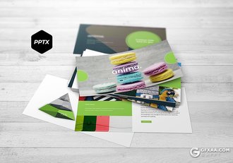 30页缤纷色彩糖果零食ppt模板 5种主题配色 - 顶尖PPT