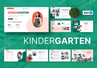 幼儿园教学成果展示育儿讲座keynote模板 - 顶尖PPT