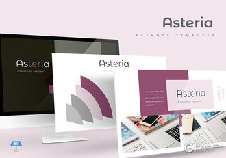 30页5种配色简约扁平化多用途keynote模板 - 顶尖PPT