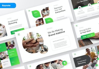 创意设计作品集视觉展示Keynote模板 - 顶尖PPT