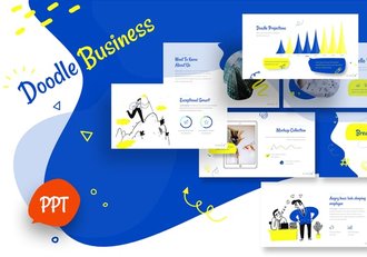 涂鸦商业多用途PPT模板 - 顶尖PPT