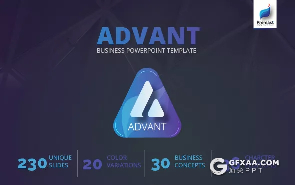 230页创意三角形商务多用途PPT模板 10种配色2种底色 - 顶尖PPT