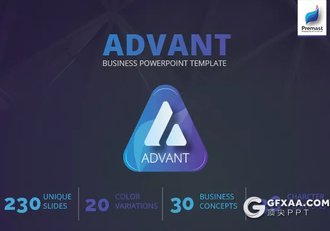 230页创意三角形商务多用途PPT模板 10种配色2种底色 - 顶尖PPT