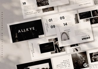 50页黑白简约风格PPT模板 - 顶尖PPT