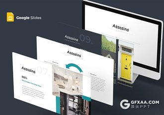 30页5种配色国外商务通用google slide模板 - 顶尖PPT