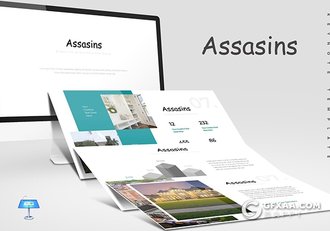 30页5种配色国外商务通用keynote模板 - 顶尖PPT