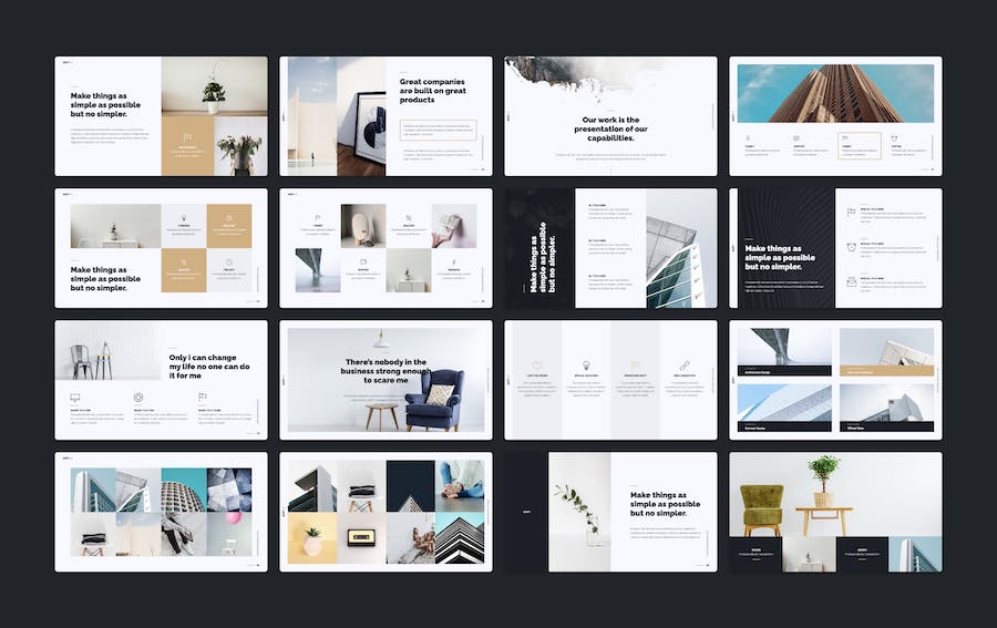 简约图形目录封面商务计划总结keynote模板 - 顶尖PPT