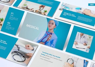 医疗机构团队介绍Keynote模板 - 顶尖PPT