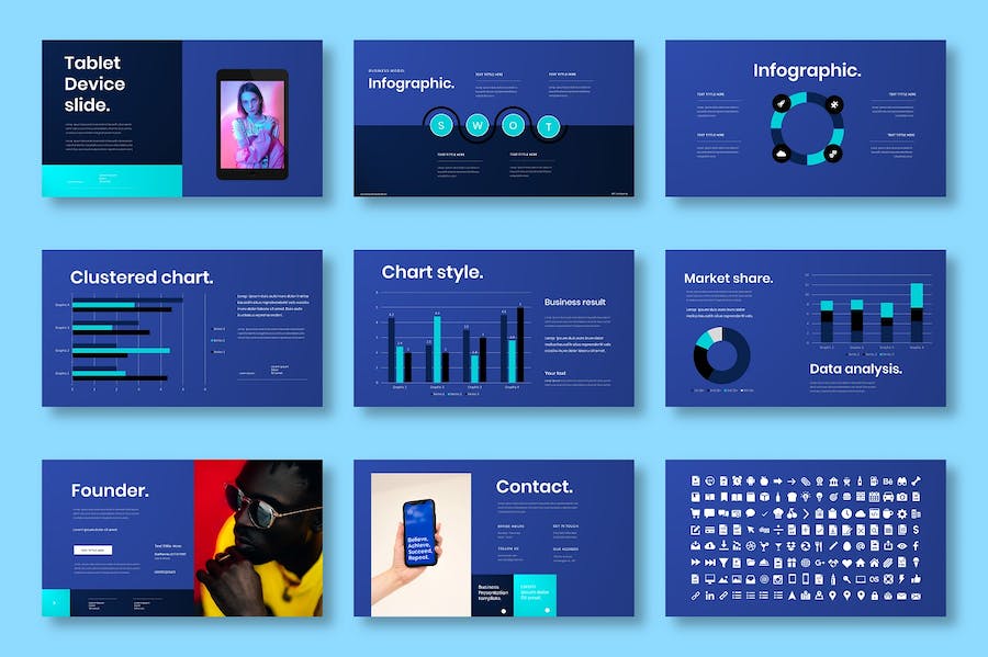 创意商务品牌展示融资方案Keynote模板 - 顶尖PPT