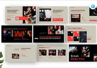 电影与娱乐项目市场调研分析keynote模板 - 顶尖PPT