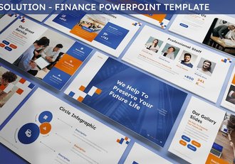 简约大气企业合作商业计划解决方案商务通用PPT模板 - 顶尖PPT