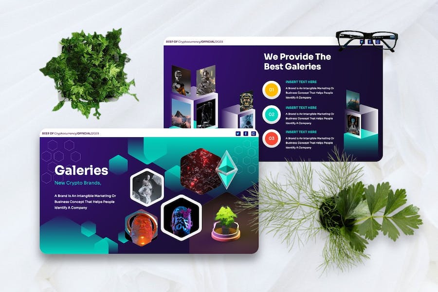 加密货币收益投资理财方案Keynote模板 - 顶尖PPT