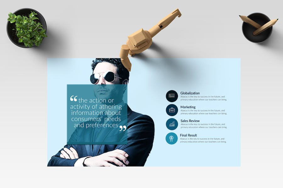 商务企业团队协作展示介绍PPT模板 - 顶尖PPT