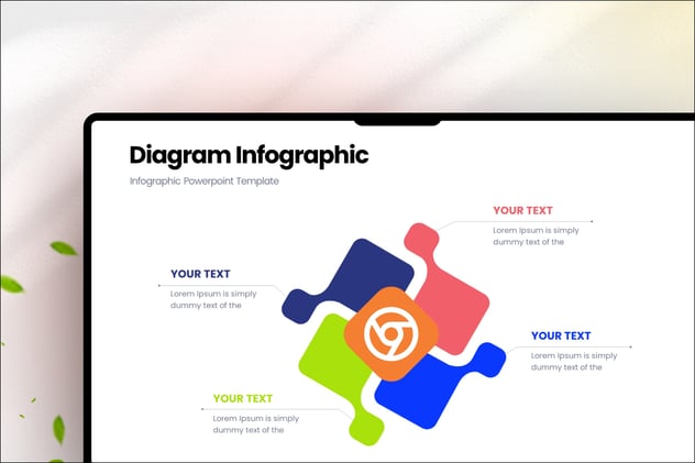 彩色圆形关系图PPT模板 - 顶尖PPT